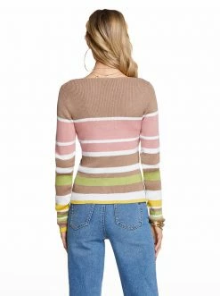 OJG Hollie Sweater In Canterelle Stripe