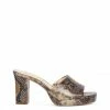 Camuto Shoes Elyzza High Heel Slide In Snake