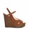 Camuto Shoes Tausen Wedge Platform Sandal In Tobacco