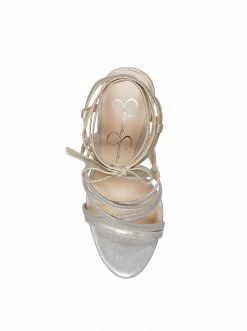 Camuto Jexilla High Heel In Silver & Champagne