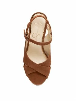 Camuto Shoes Tausen Wedge Platform Sandal In Tobacco