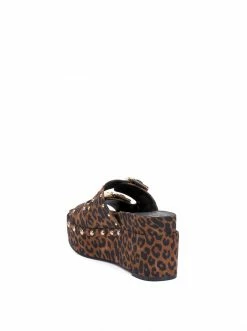 Camuto Shoes Cyriss Platform Wedge Sandal In Leopard