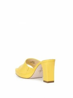 Camuto Elyzza High Heel Slide In Buttercup Shoes