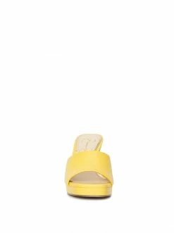 Camuto Elyzza High Heel Slide In Buttercup Shoes