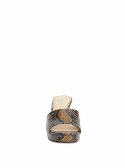 Camuto Shoes Elyzza High Heel Slide In Snake