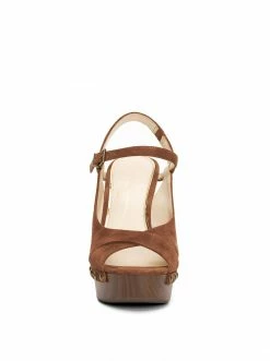 Camuto Shoes Tausen Wedge Platform Sandal In Tobacco