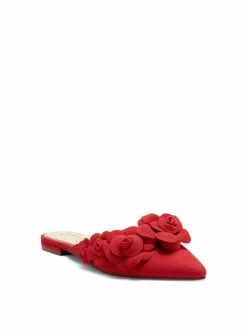 Camuto Shoes Cymia Flat Slide In Red