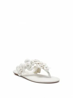 Camuto Ginima Flat Slide In White