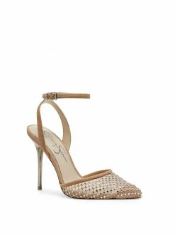 Camuto Pirrie High Heel In Almond Sparkle