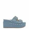 Camuto Cyriss Platform Wedge Sandal In Denim Shoes