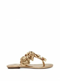 Camuto Ginima Flat Slide In Gold
