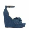 Camuto New Arrivals Tyssie Wedge Platform Sandal In Denim