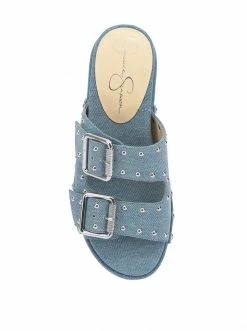 Camuto Cyriss Platform Wedge Sandal In Denim Shoes