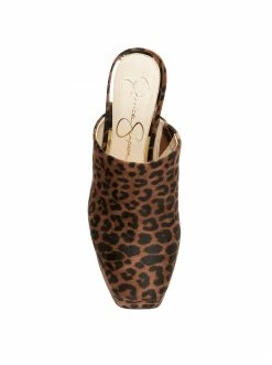 Camuto Denima Platform Slide In Leopard Shoes