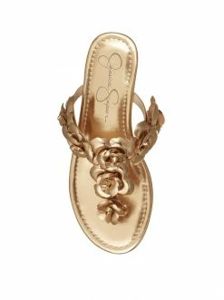 Camuto Ginima Flat Slide In Gold