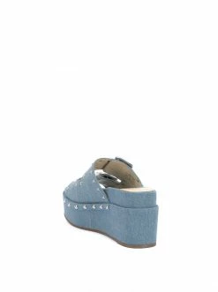 Camuto Cyriss Platform Wedge Sandal In Denim Shoes