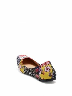 Camuto Shoes Sandaze Flat In Patchwork Multi