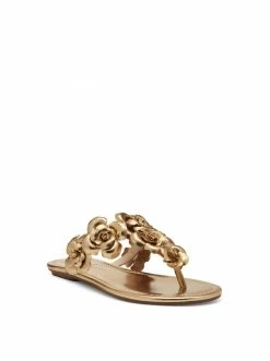 Camuto Ginima Flat Slide In Gold