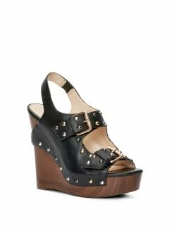 Camuto Shoes Tymina Wedge Platform Sandal In Black