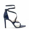 Camuto Janya High Heel In Blue Snake