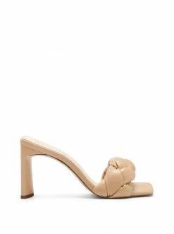 Camuto Sassia High Heel Slide In Buff