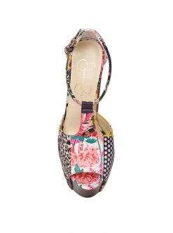 Camuto Dany T-Strap Platform Sandal In Patchwork Multi Shoes
