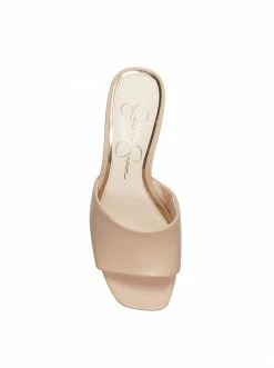 Camuto Elyzza High Heel Slide In Buff