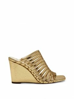 Camuto Arriya Wedge Slide In Gold