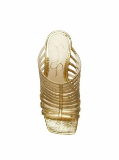 Camuto Arriya Wedge Slide In Gold