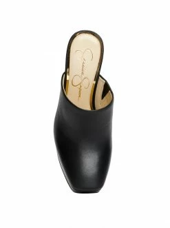 Camuto Shoes Denima Platform Slide In Black