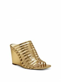 Camuto Arriya Wedge Slide In Gold