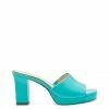 Camuto Elyzza High Heel Slide In Aqua Shoes