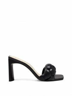 Camuto Sassia High Heel Slide In Black Shoes