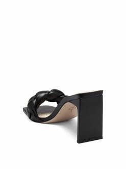 Camuto Sassia High Heel Slide In Black Shoes