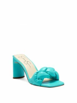 Camuto Sassia High Heel Slide In Aqua