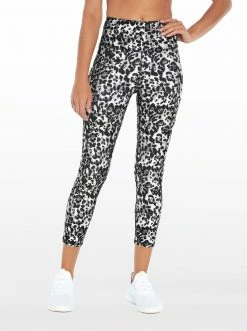 Rockfit Tummy Control Capri In Black Wild Cat