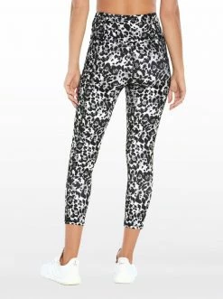 Rockfit Tummy Control Capri In Black Wild Cat