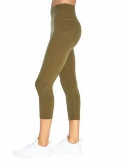 Rockfit Tummy Control Capri In Ivy Green