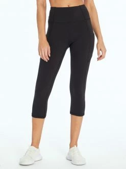 Rockfit Tummy Control Solid Capri In Meteorite Clothing