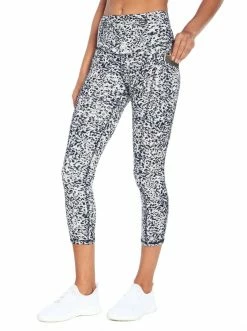 Rockfit Amber Capri In White Leopard Clothing