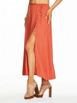 OJG Irina Skirt In Orange Rust