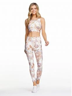 Rockfit Isabelle Long Bra In Ballet Slipper Paisley Dream