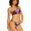 Amerex Island Paradise One Shoulder Top In Mood Multi
