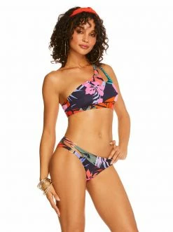 Amerex Island Paradise One Shoulder Top In Mood Multi