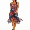 Amerex Island Paradise Lace Front Cover Up In Mood Multi