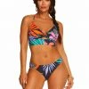 Amerex Island Paradise Twist Front Cami In Mood Multi
