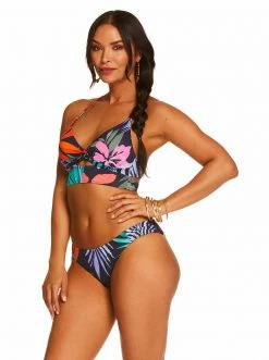 Amerex Island Paradise Twist Front Cami In Mood Multi