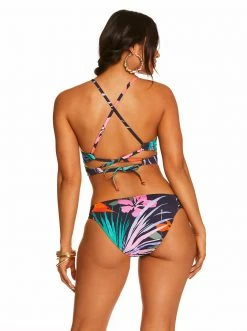 Amerex Island Paradise Twist Front Cami In Mood Multi