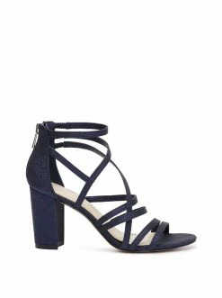 Camuto Shoes Stassey Sandal In Navy