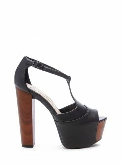 Camuto Best Sellers Dany T-Strap Platform Sandal In Black
